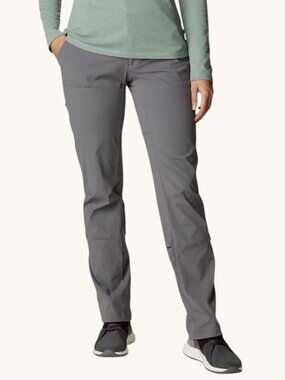 Columbia Saturday Trail Pants Women's 14 Short Gray Convertible Nylon UPF 50